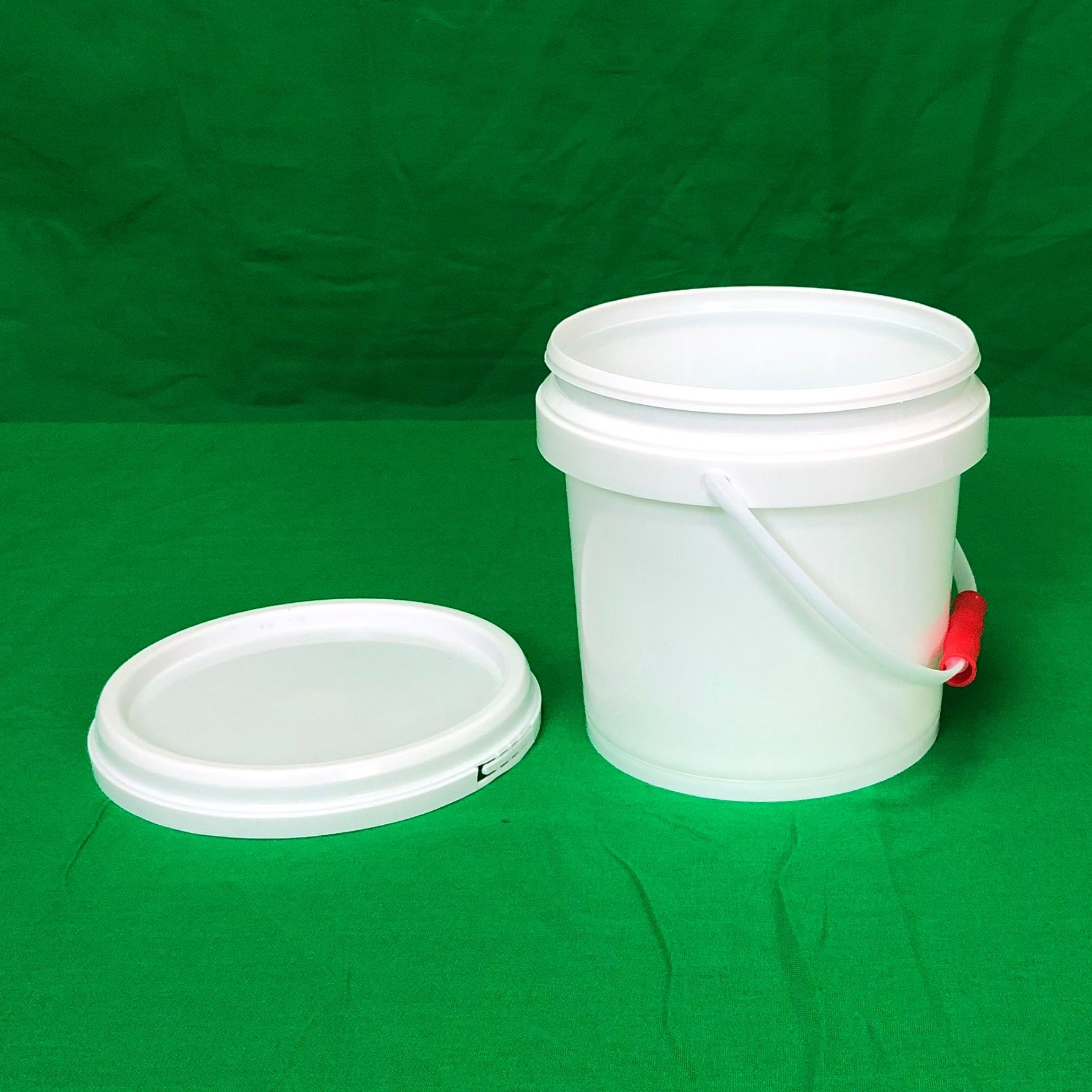 pp全新料3升加厚塑料桶3l圆胶桶食品油漆桶水性化工桶3公斤样品桶