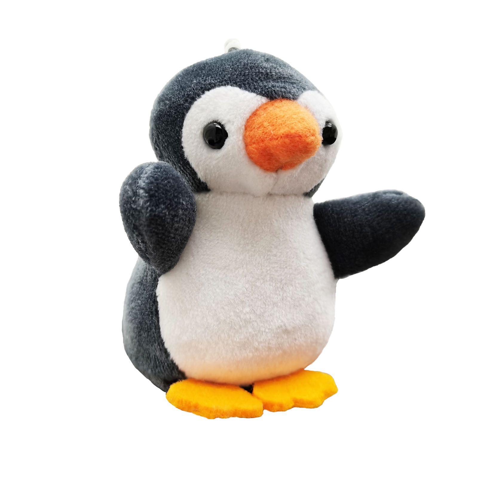 厂家直供毛绒玩具卡通小动物公仔挂件 企鹅海豚仓鼠 小灰兔手机擦