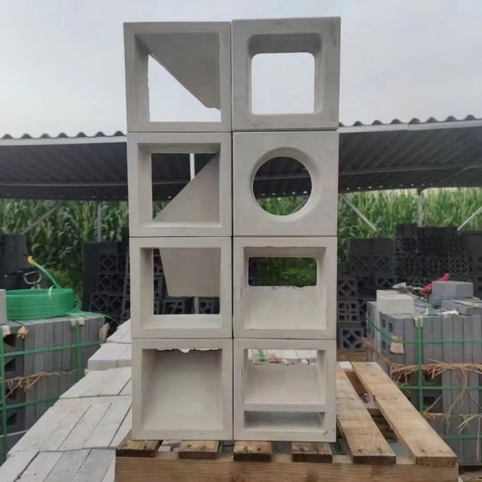 水泥空心砖艺术装饰砌块砖背景墙隔断墙办公室酒吧吧台镂空多孔砖