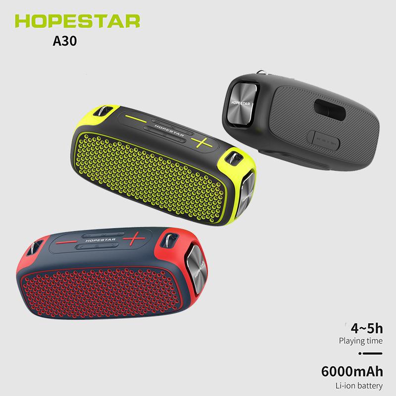 Hopestar New A30 Bluetooth Speaker Outdoor Strap 55W High Power Tws Heavy Subwoofer Bluetooth Speaker