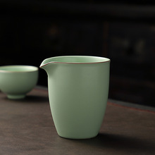 汝窑茶海公道杯分茶器开片可养茶壶单个家用奶杯分陶瓷中式复古