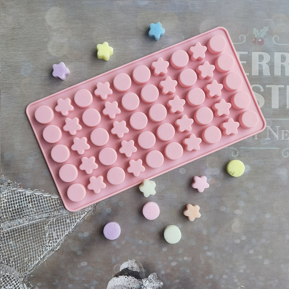 Silicone 50-Piece round Five-Pointed Star 183 Silicone Mold Kitchen Utensils Pudding Soap Mousse Cake Mold