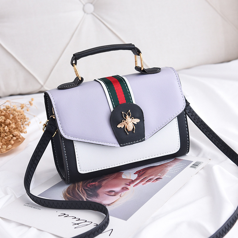 Women's Bag New Portable Crossbody Bag Korean Style Small Square Bag Temperament Wild Shoulder Fashion Portable Shape-Fixed Bag