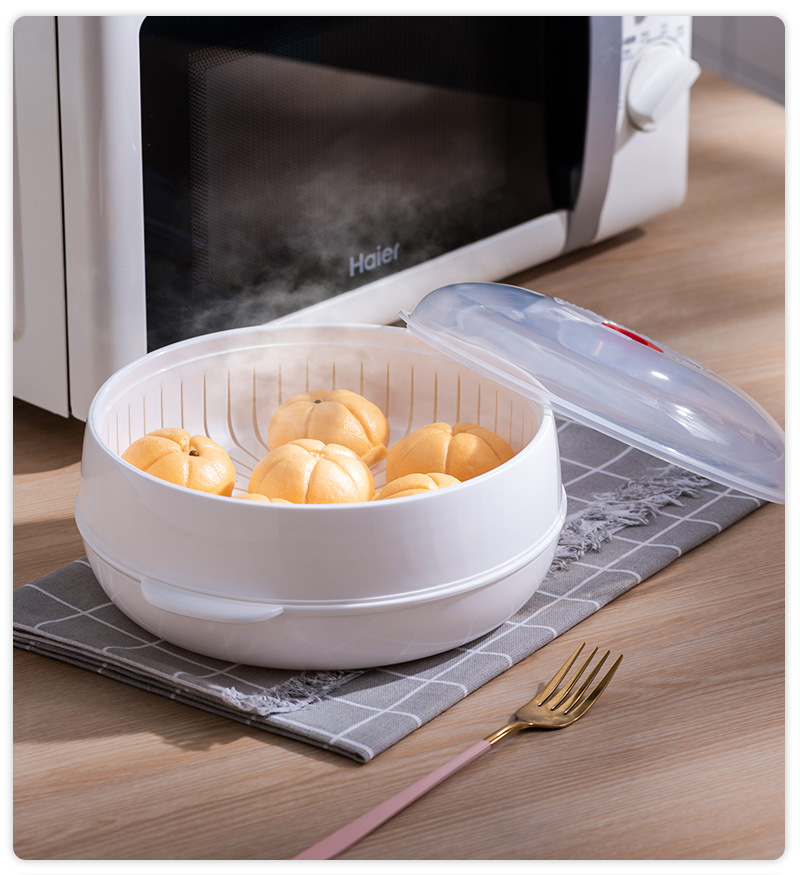 微波炉专用蒸盒热馒头神器加热蒸笼多层容器蒸米饭的碗多功能器皿