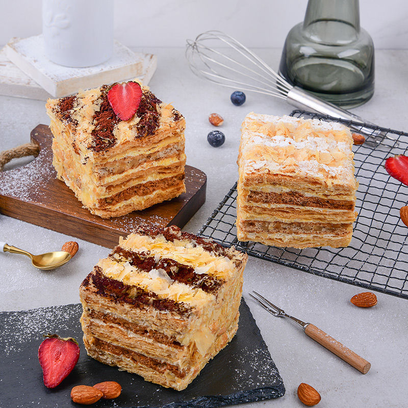 荷家拿破仑蛋糕原味甜点千层酥网红西式糕点下午茶顺丰包邮
