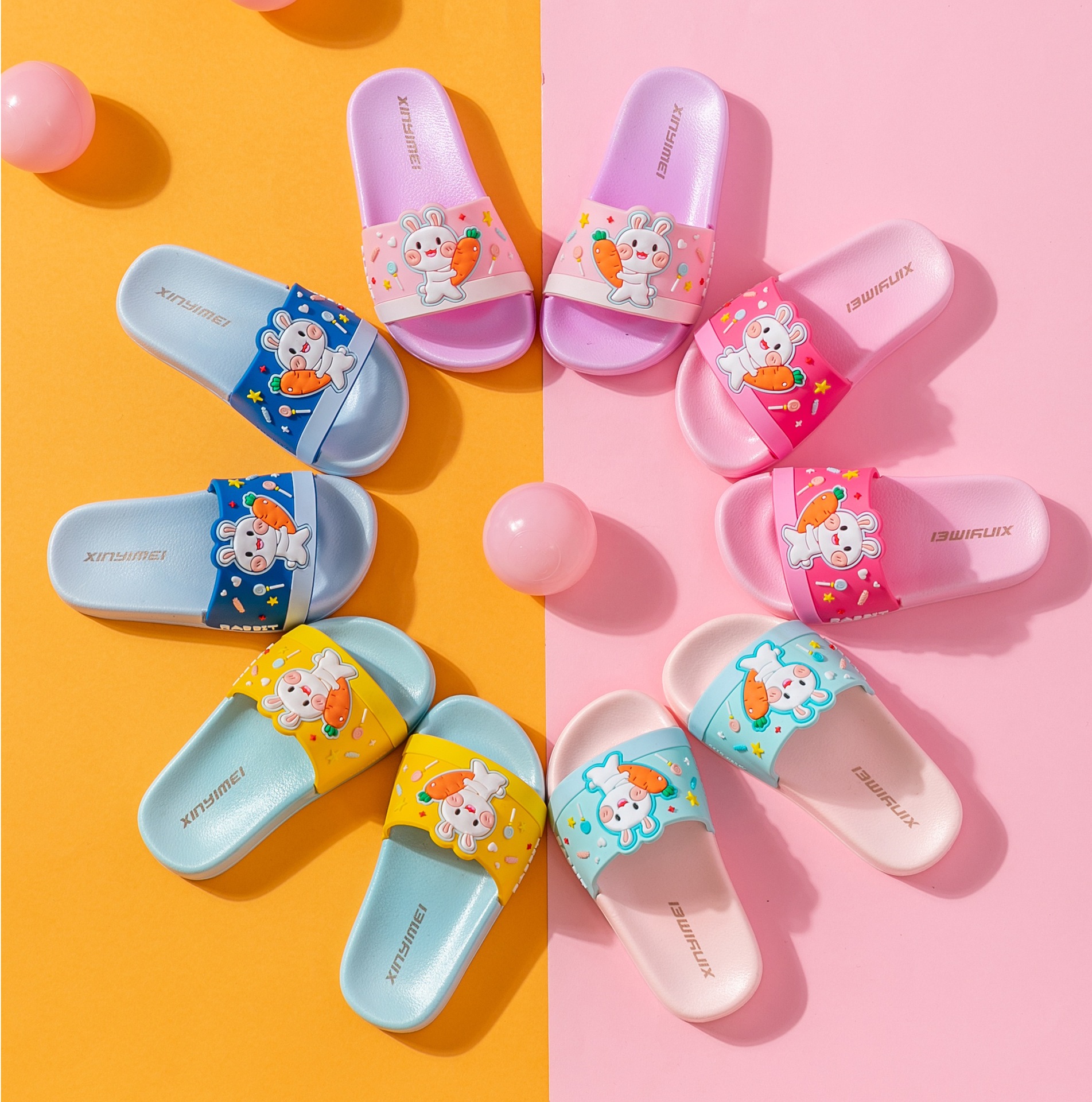儿童拖鞋夏季宝宝居家室内鞋平跟可爱卡通外穿男童女童洗澡凉拖鞋
