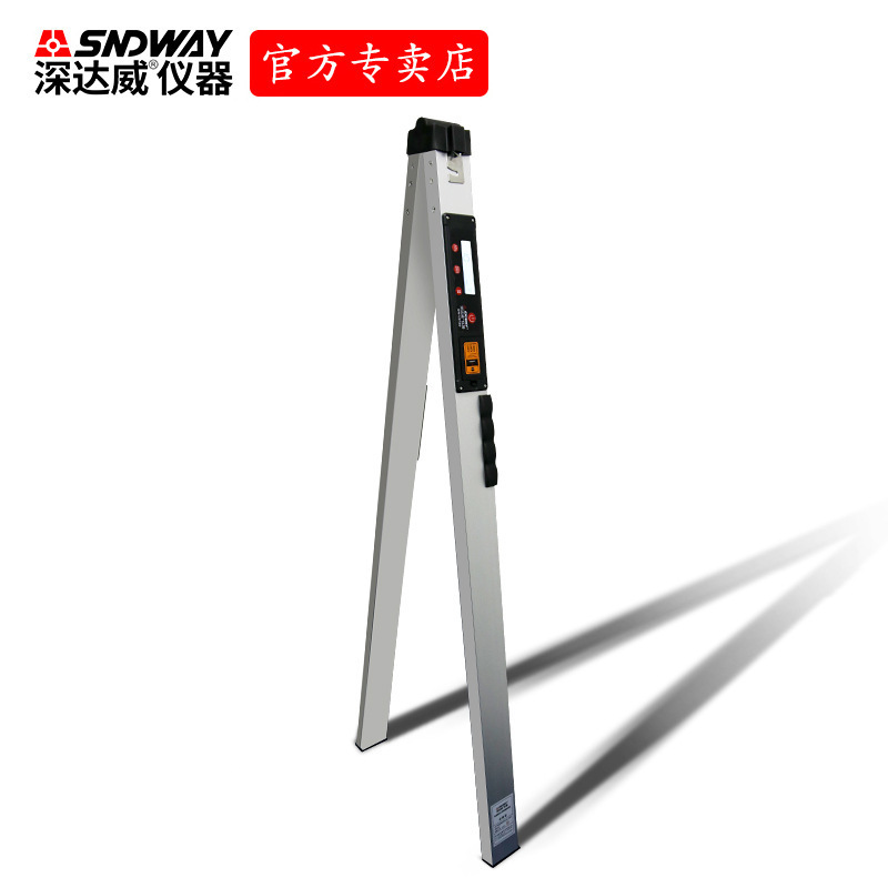 深达威数显靠尺2米水平尺高精度电子测量 折叠靠尺工程验房工具