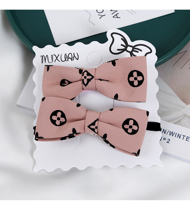 新款蝴蝶结发夹女韩式简约小香风发卡顶夹头饰可爱刘海夹边夹头饰