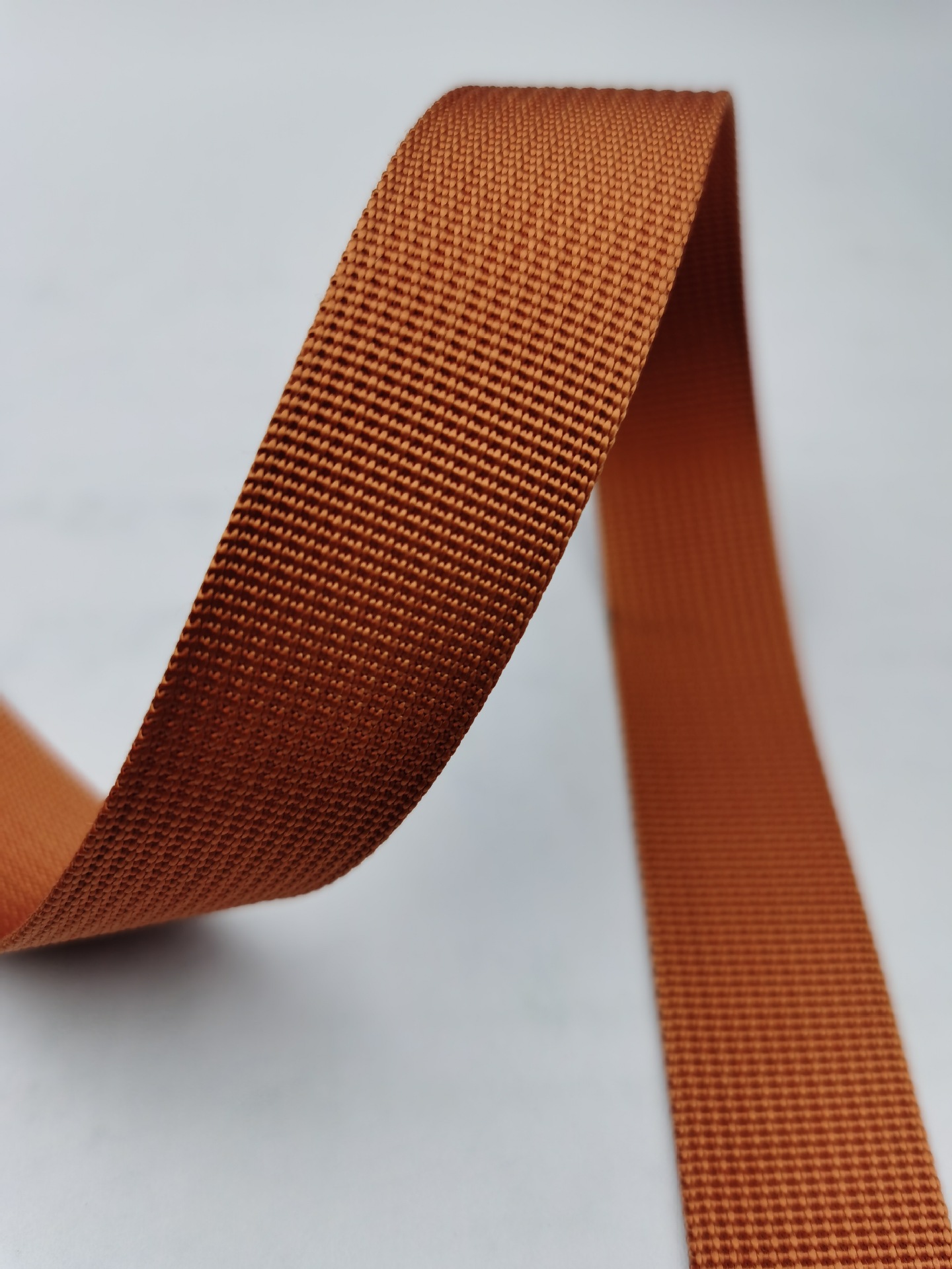 6分仿尼龙坑纹织带 2.5cm美国纹棕红色32mm土黄色坑带1cm拉牌补强