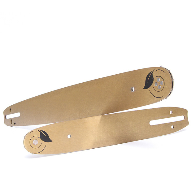 厂家直供钛合金汽油锯导板电链锯导板伐木锯常用链板五金工具定制