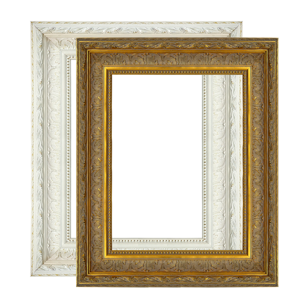 欧式实木复古油画画框挂墙相框数字油画外框装裱松木印花画框批发