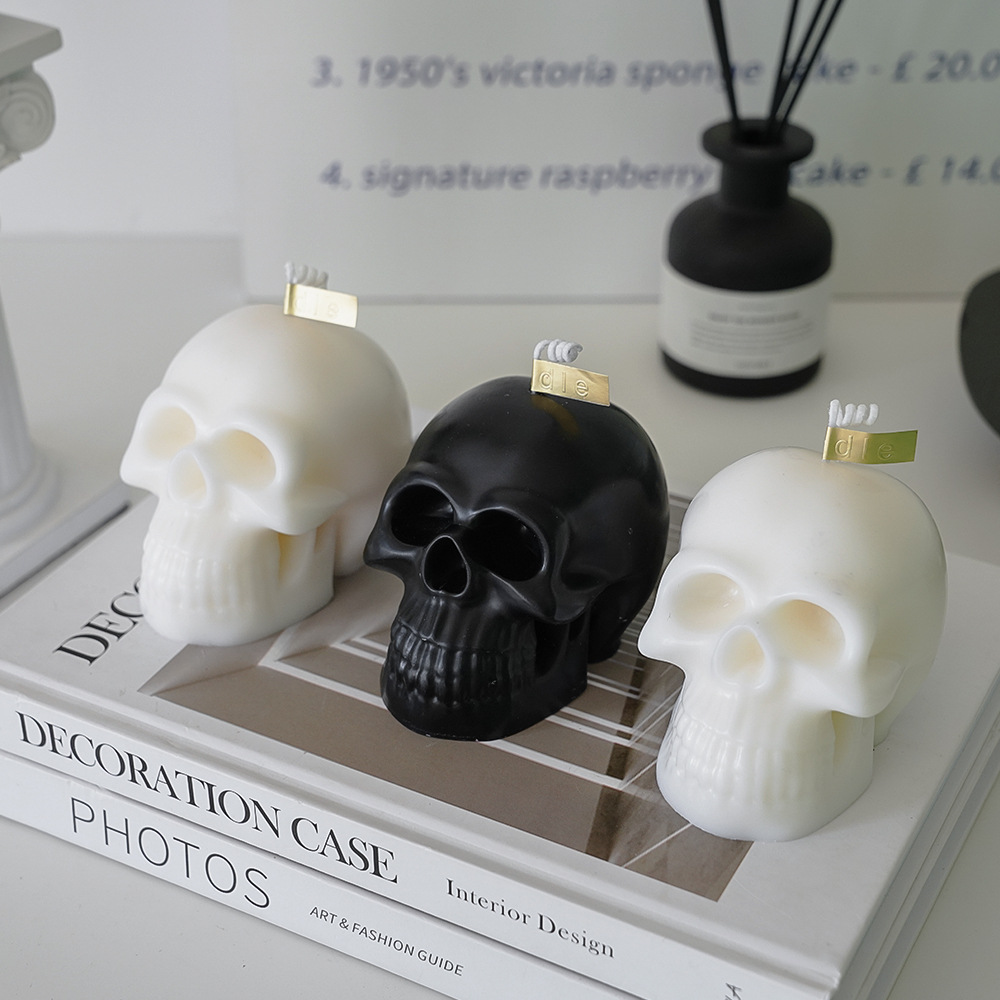 Halloween Skull Aromatherapy Candle Wholesale Soy Wax Handmade Skull Candle Creative Aromatherapy Gift Box