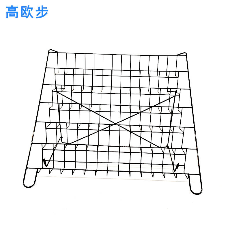 铁制六层可折叠书架商超书店图书展示家用摆台画册展架铁艺杂志架
