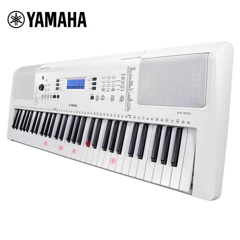 雅马哈(yamaha)ez300 电子琴61键智能教学幼师家用发光琴键 琴