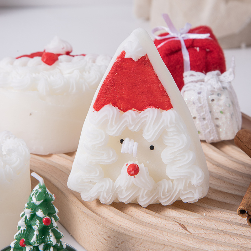 Santa Claus Aromatherapy Candle with Hand Gift Ins Creative Home Decoration Set Christmas Candle Cross-Border Candle