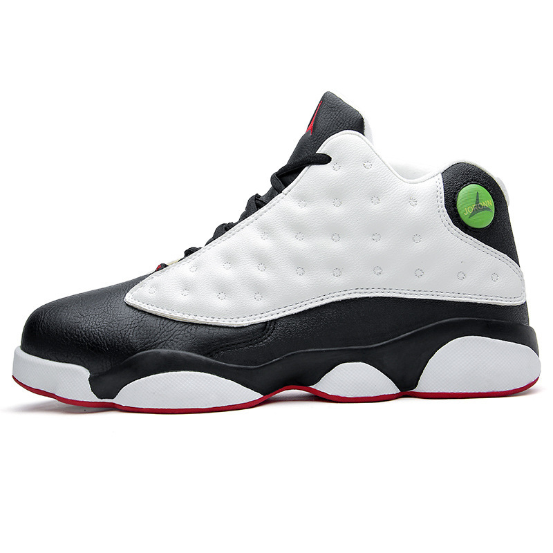 2021新款高帮男鞋aj13黑白熊猫篮球鞋乔13球鞋减震防滑实战运动鞋