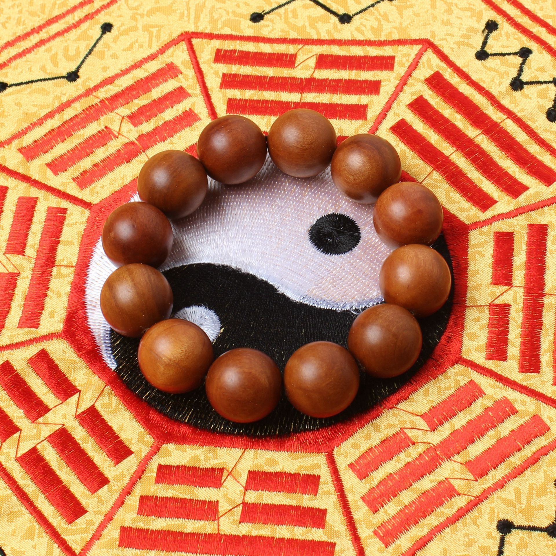 雷击枣木手串佛珠手链男女款手持念珠道家老料纯手工珠量大可谈