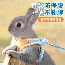 兔子牵引绳防挣脱溜小兔穿的衣服绳子宠物侏儒垂耳兔外出遛绳