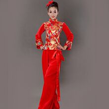 打鼓服水鼓秧歌开场扇子现代腰鼓灯笼舞蹈演出服装中国风成人男女