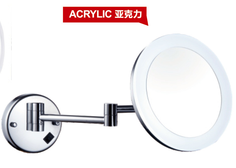 Processing D-Made All Kinds of Cosmetic Mirrors with Lights without Lights Bathroom Makeup Wall Hanging with Lights Zoom in 3x/5x Hairdressing Mirror