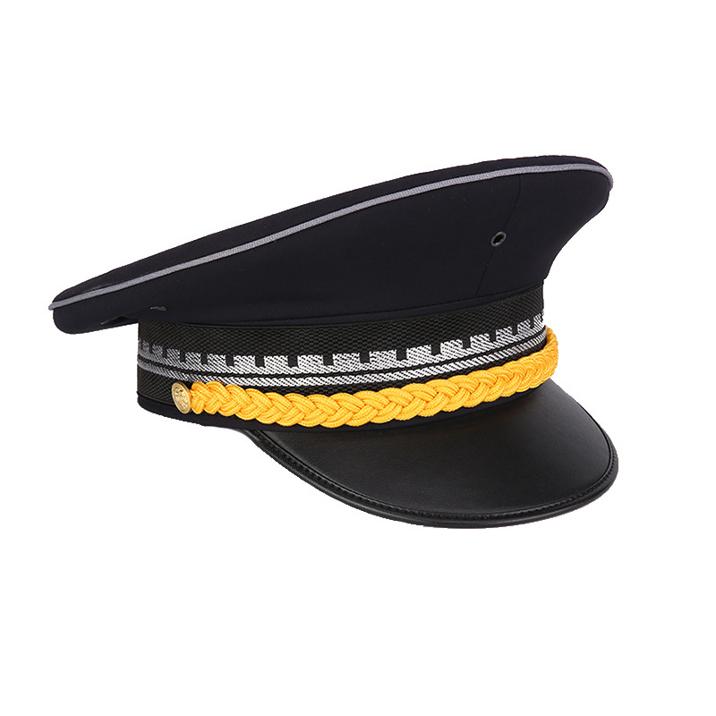 春秋夏新式城保安管物业帽子大檐帽作训帽女款卷檐帽网眼作训帽