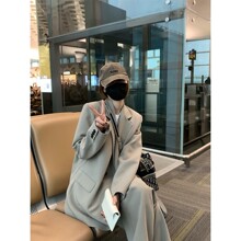 2024春秋装新款胖mm炸街西装套装女时尚休闲阔腿裤西服【2305】