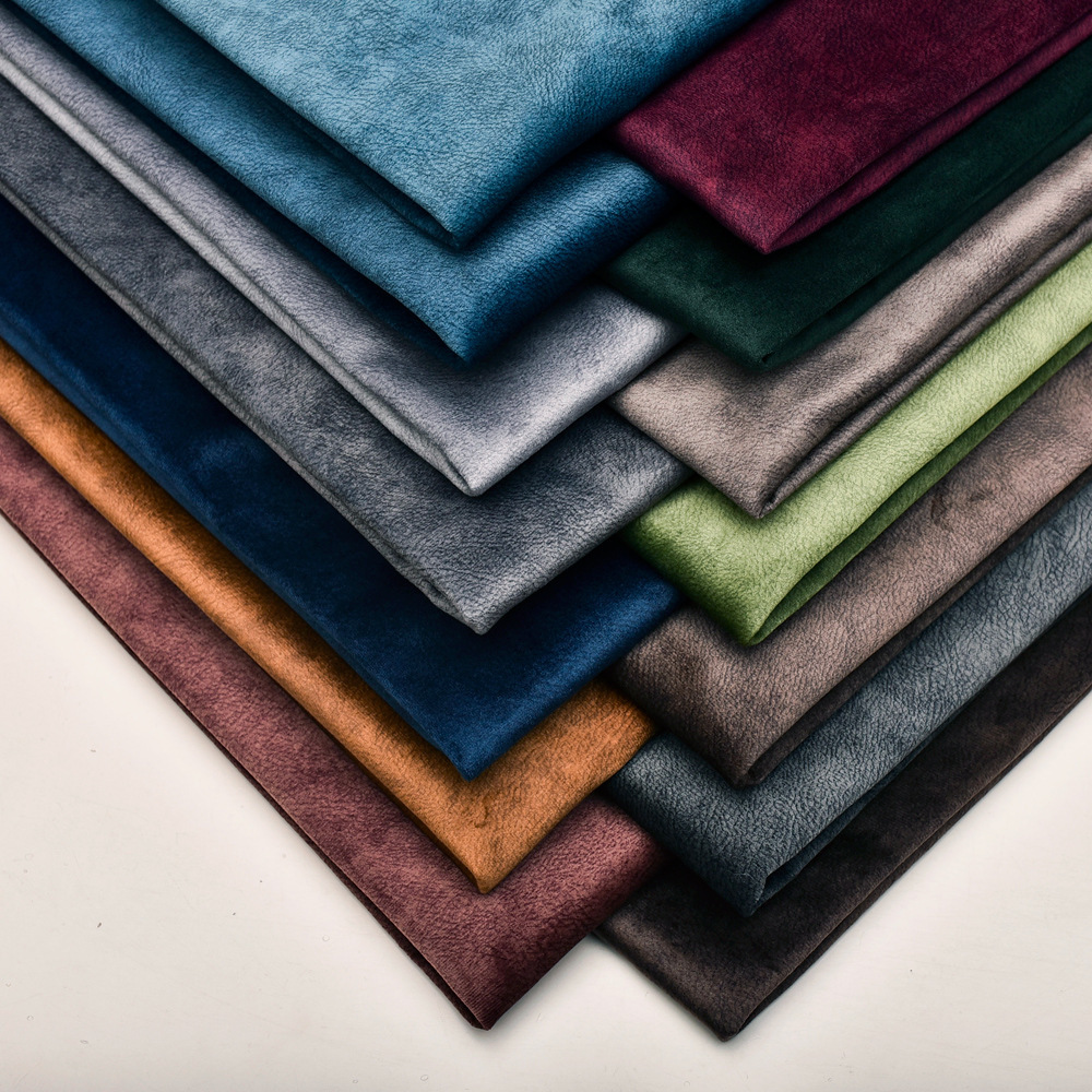 科技绒加厚防刮荔枝纹仿皮革暗纹科技布科技绒布沙发布面料厂家