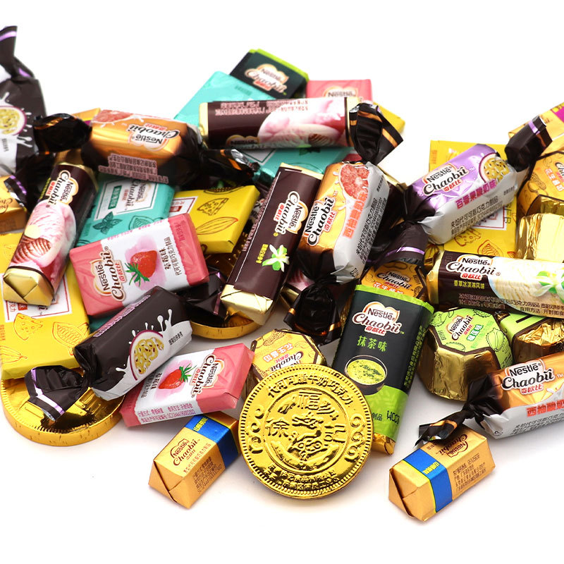 奇欧比雀巢夹心巧克力混合多口味500g散装代可可脂喜糖零食