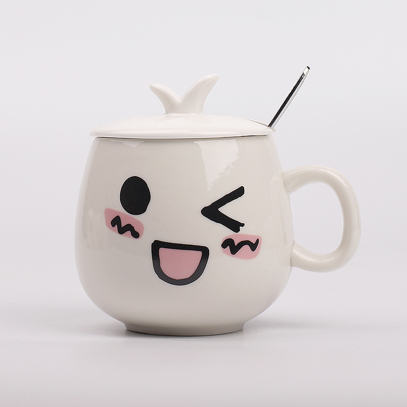 8成交1700个经典怀旧仿搪瓷杯陶瓷杯马克杯带盖个性复