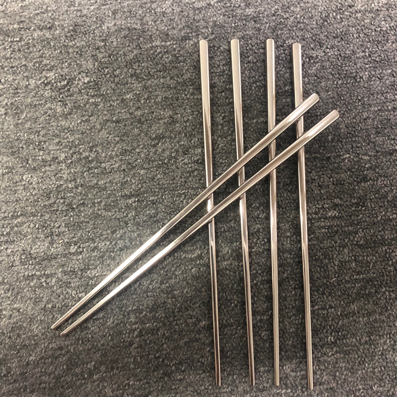 纯钛筷子 全锥度方筷 空心钛筷 方形钛筷 免费激光刻字logo