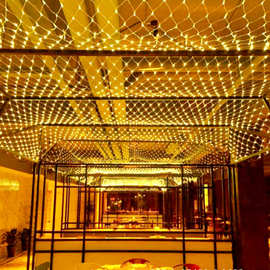 led网灯渔网彩灯闪灯串灯满天星户外防水网状街道烧烤装饰灯批发