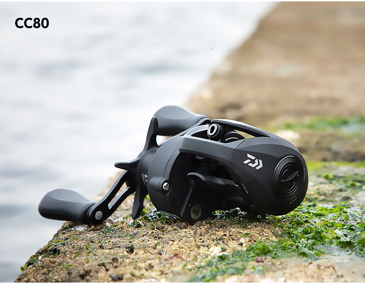 daiwa达亿瓦cc80水滴轮cr80路亚轮金属渔轮远投打黑达瓦磁力刹车