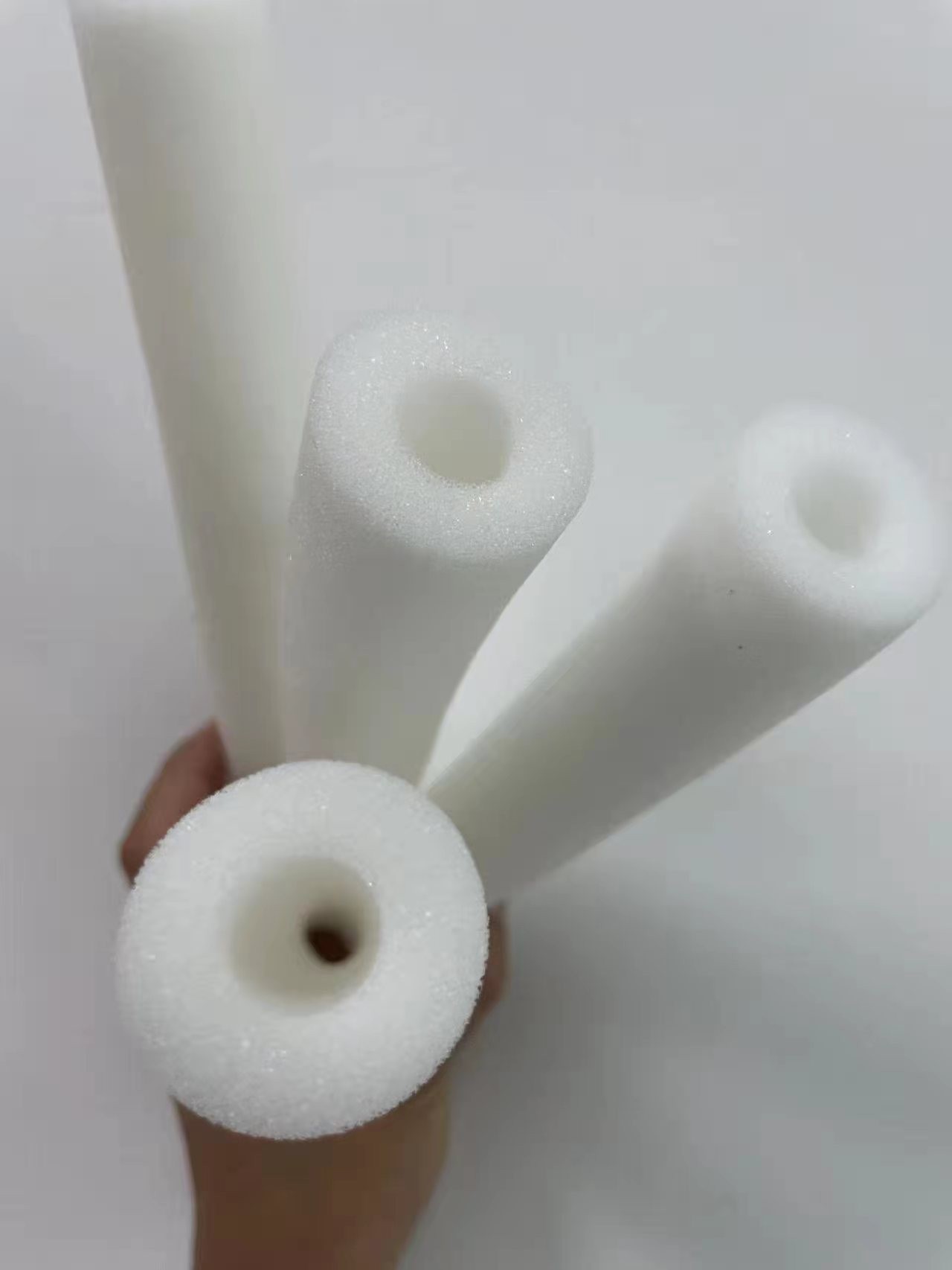 现货高密度白色海棉管 海绵射弹 地暖管道清洗海绵圆柱 批发海绵