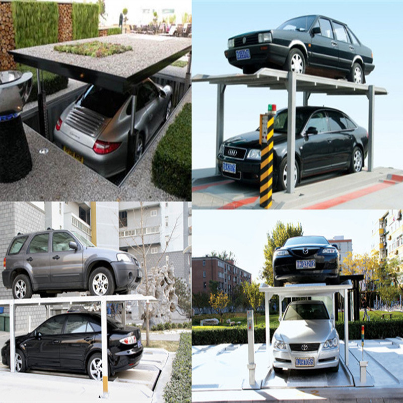 简易两柱立体停车位 双层立体停车库 简易升降立体车库 地坑车位