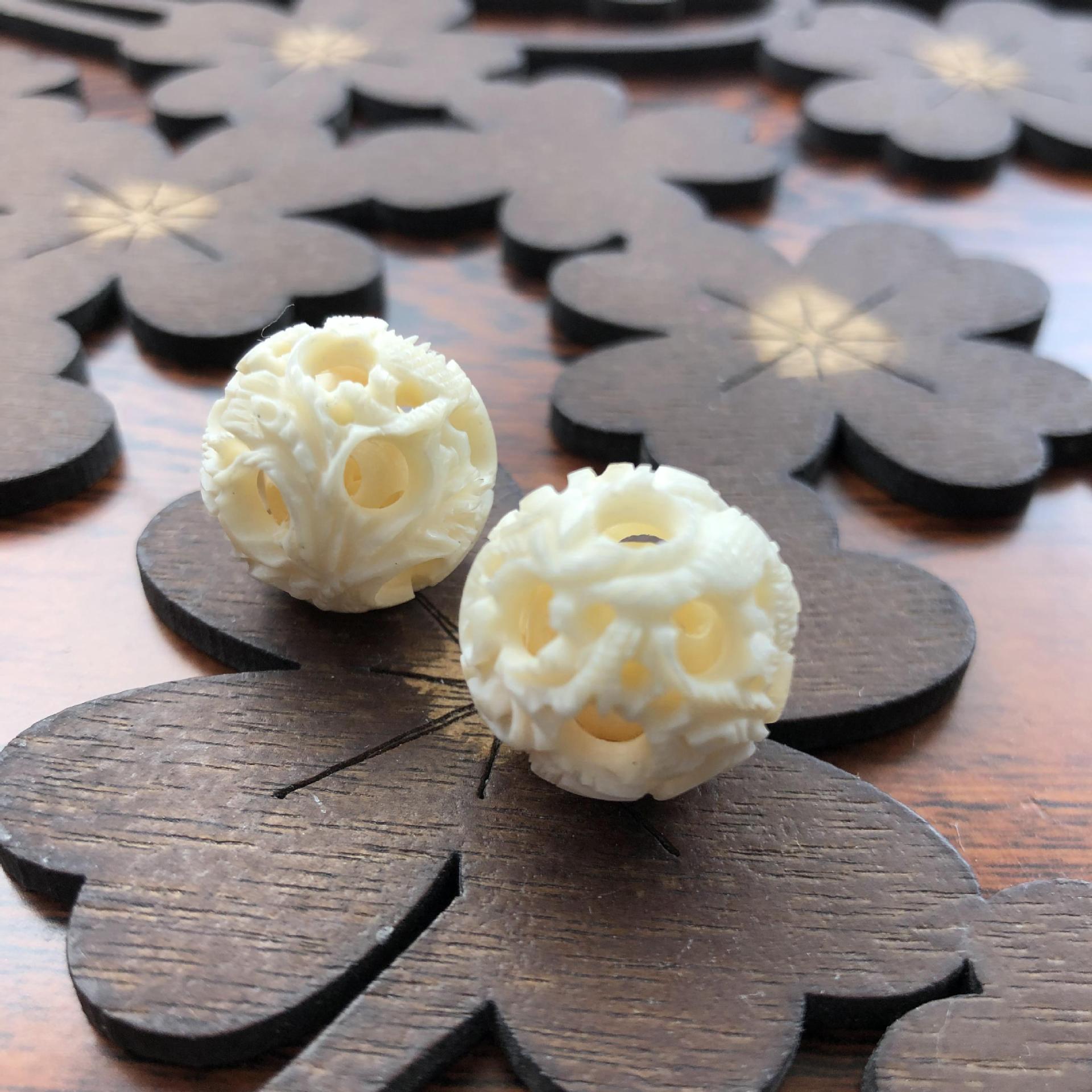 唐龙猛犸 猛犸鬼工球 玲珑球 猛犸雕刻圆珠 猛犸龙凤雕刻珠