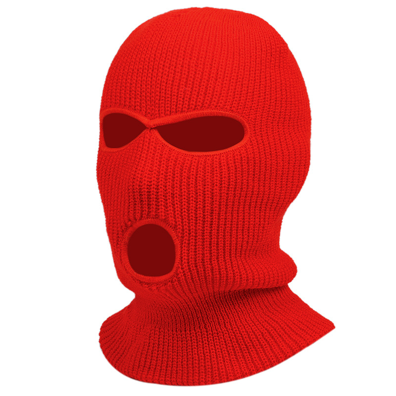Best Seller in Europe and America Winter Knitted Hat Candy Color Woolen Cap Outdoor Windproof Cycling Pullover Mask Cap