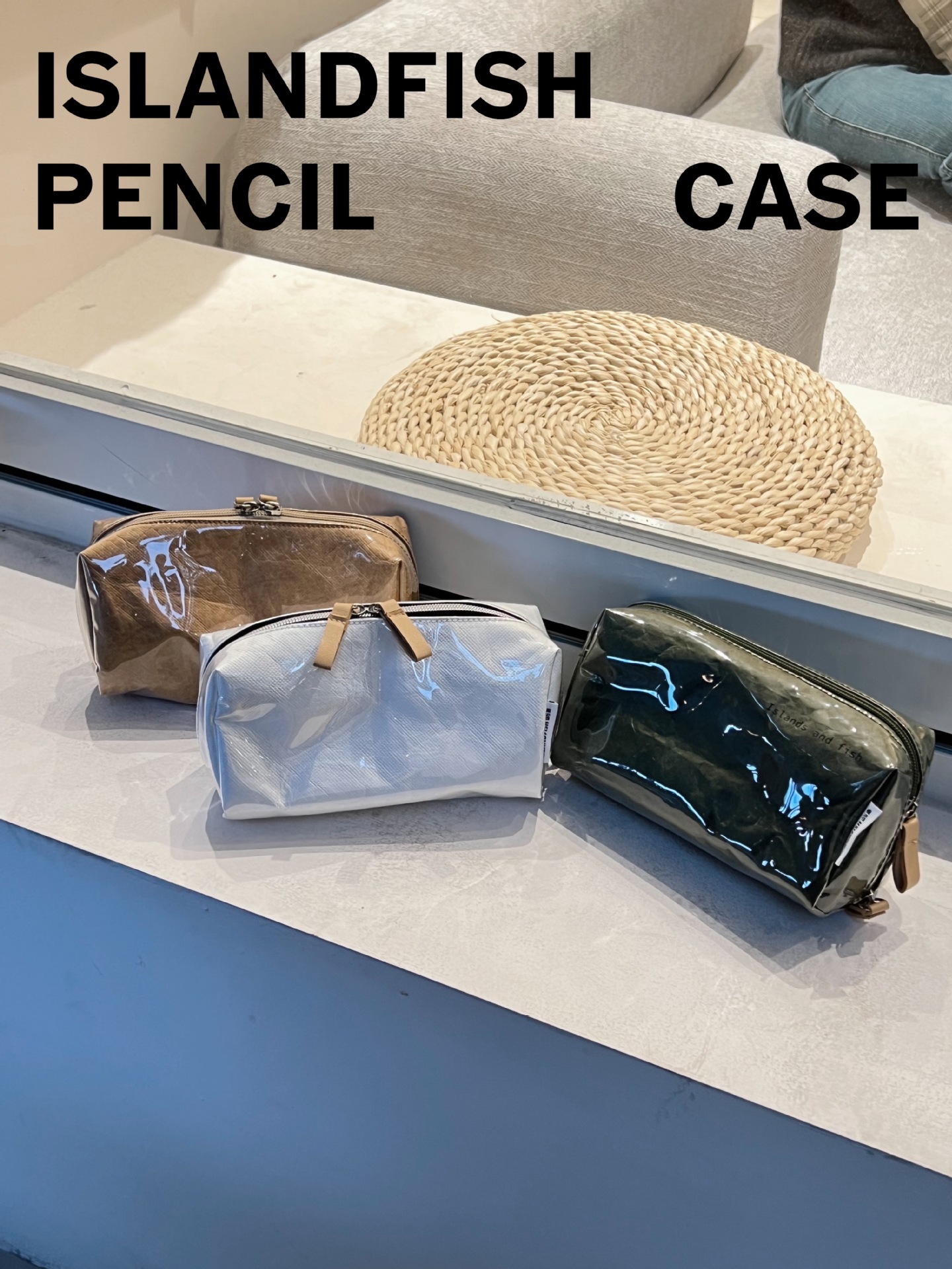 Korean Style Dupont Paper Ins Style Storage Bag Student Transparent Waterproof Pencil Case Tpu Men and Women Clutch Bag One Piece Custom