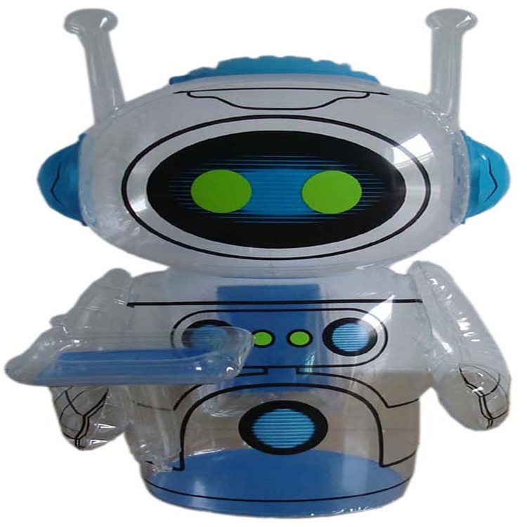定制pvc充气透明公仔 充气遥控玩具机器人 儿童充气娱乐玩具公仔