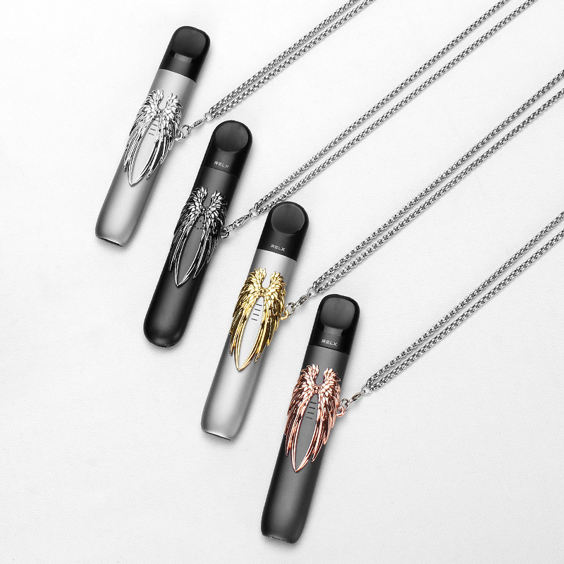 天使之翼钛钢挂链适用于relax悦ke一代4代防丢项链5代烟杆项链