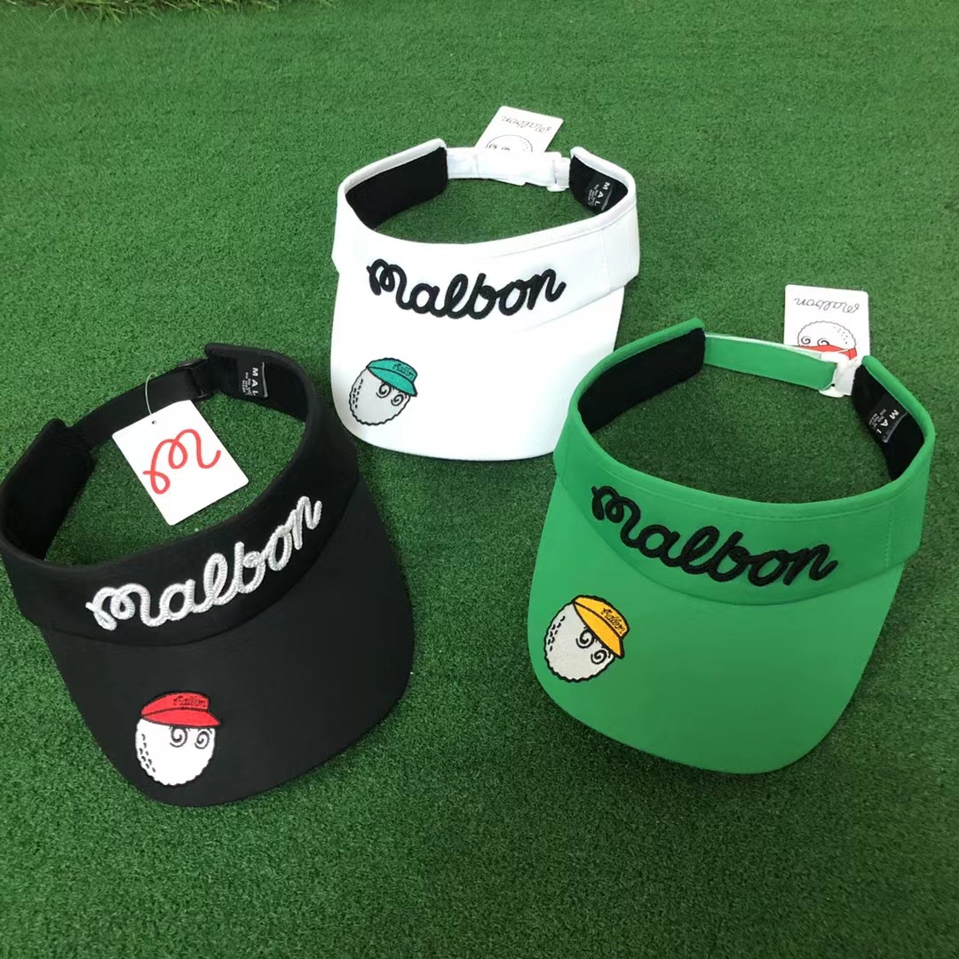 新款高尔夫球帽 男女通用款 有顶遮阳帽防晒透气malbon golf帽子