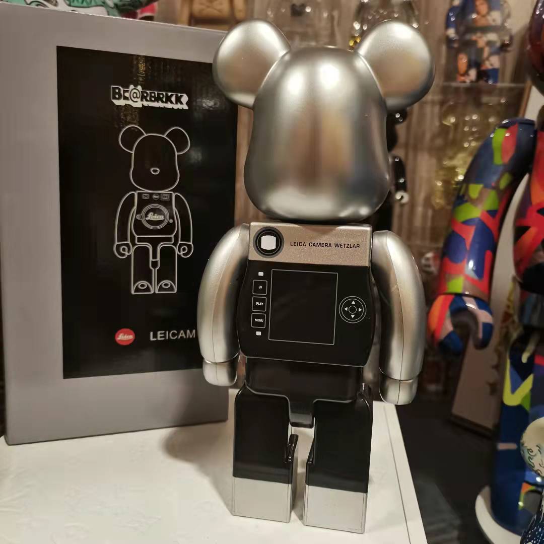 高版本be@rbrick400% 关节莱卡相机联名款 款积木熊暴力摆件礼物