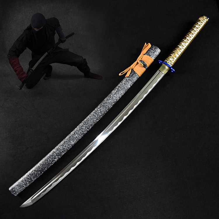 一体锻打日本武士刃木质训练表演把玩唐横刀武士剑龙泉市未开刃