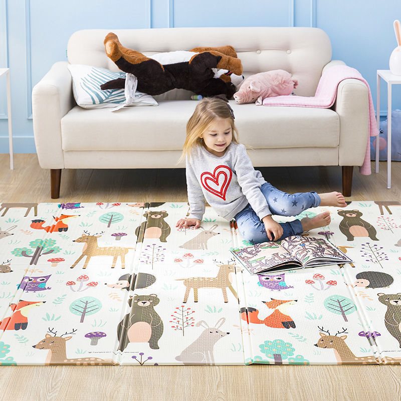 宝宝爬行垫加厚婴儿客厅家用游戏垫可折叠儿童爬爬垫无味泡沫地垫