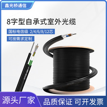 GYXTC8S自承式铠装光缆8字型中心束管式室外架空通信光纤线