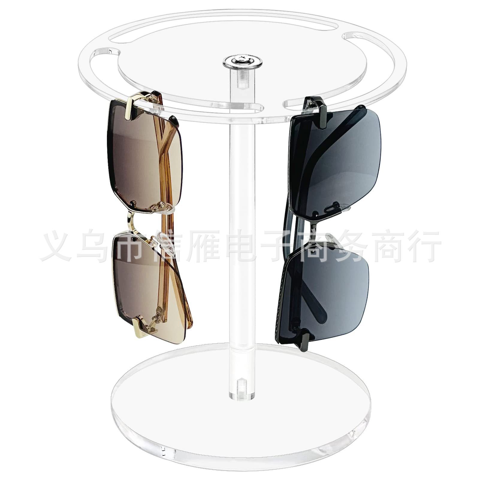 360°旋转眼镜显示架黑色眼镜桌面展示架Sunglasses Holder Stand