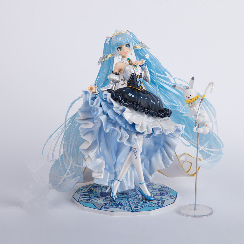 大版雪初音未来 葱娘 双马尾 可爱公主 盒装手办模型-阿里巴巴