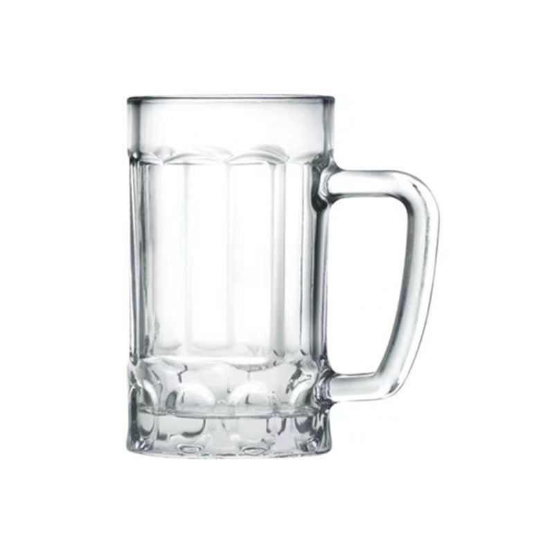 Glass with Handle Tea House Heat Resistant Tea Cup Household Beer Draft Glass Thickened and Large-Capacity Glass Tea Cup