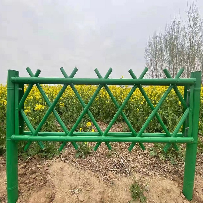 现货仿竹护栏 不锈钢仿竹护栏 景观园林绿化仿竹子篱笆围栏栏杆