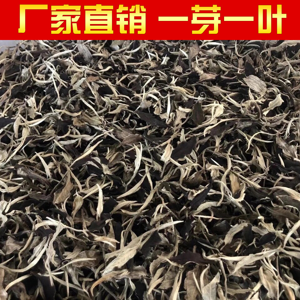 批发云南古树月光美人白茶普洱茶生茶散茶景谷大白茶大叶种月光白
