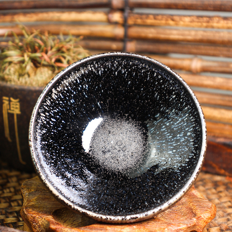 建窑建盏原矿釉六丁龙窑纯手工龙窑柴烧主人杯-阿里巴巴